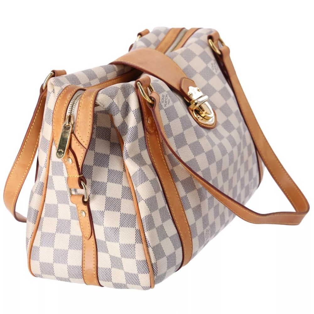 Louis Vuitton Stresa PM Damier Azur Small Shoulder Bag N42220 Beige Multi - Picture 8 of 13
